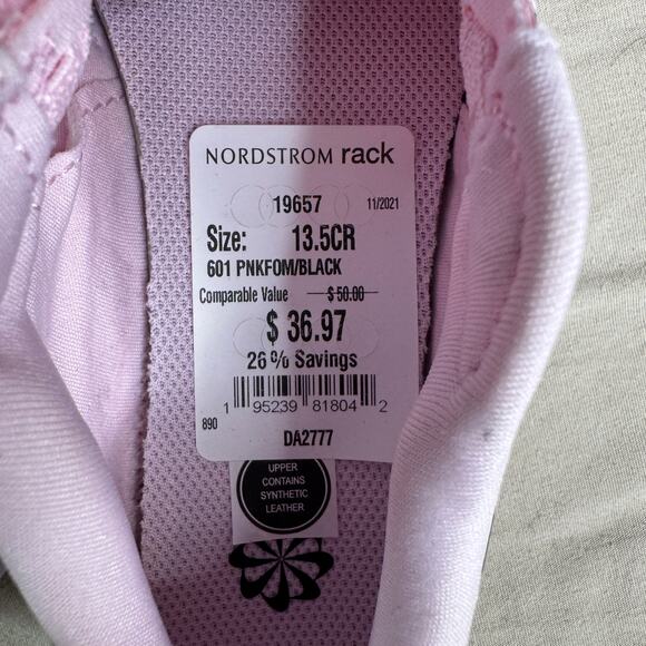 Nike Star Runner Kids' sz 13.5 CR Pink Foam/Black (DA2777-601) New with Tags - Picture 8 of 9